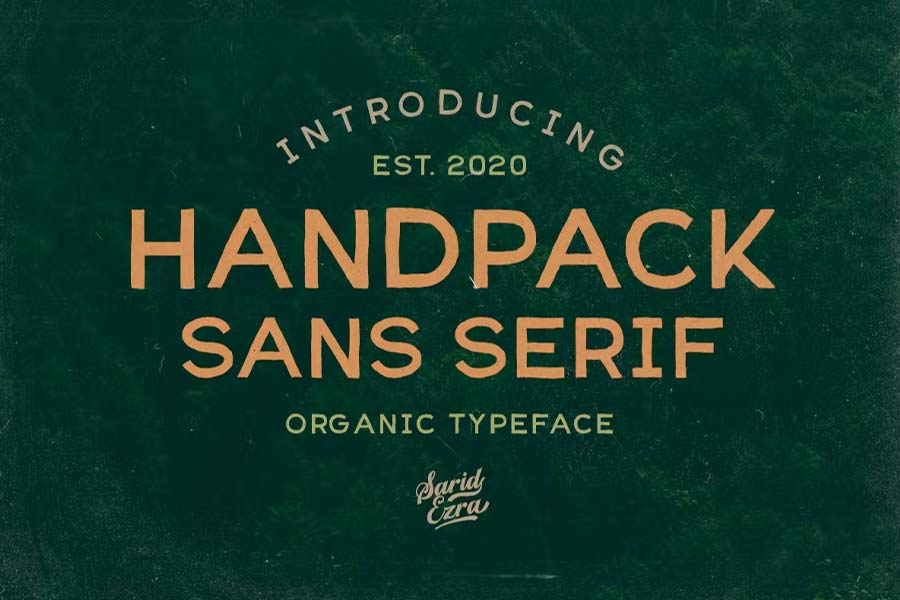 Handpack Sans Organic Font