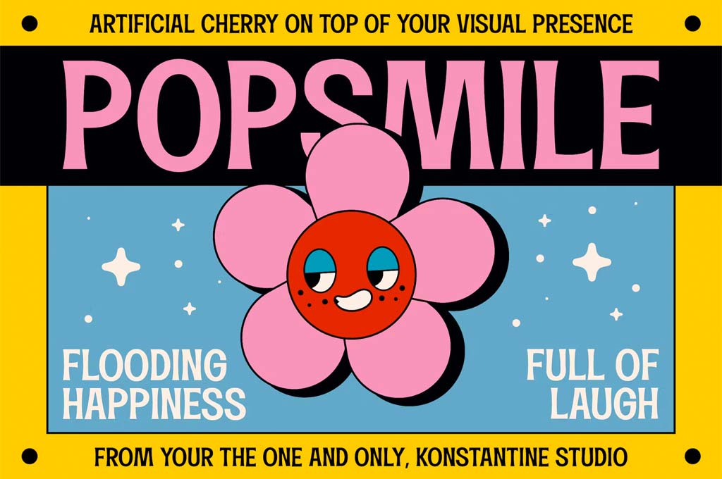Popsmile — Retro Pop Font